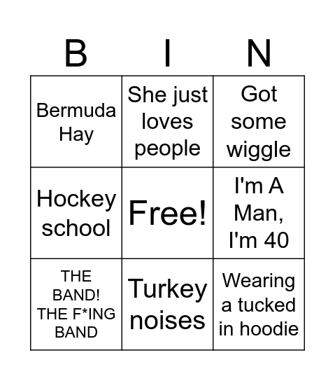 Mike Gundy Bingo Card