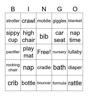 BABY Bingo Card