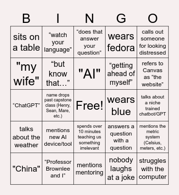 media content creation bingo w/ chowsley Bingo Card