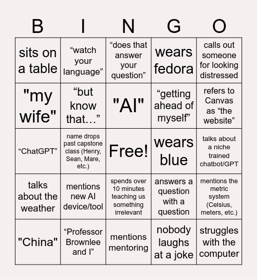 media content creation bingo w/ chowsley Bingo Card