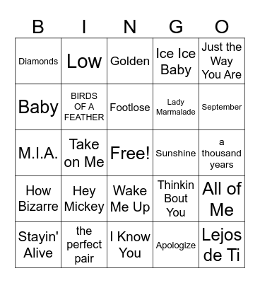 AVID Family Night Bingo Card