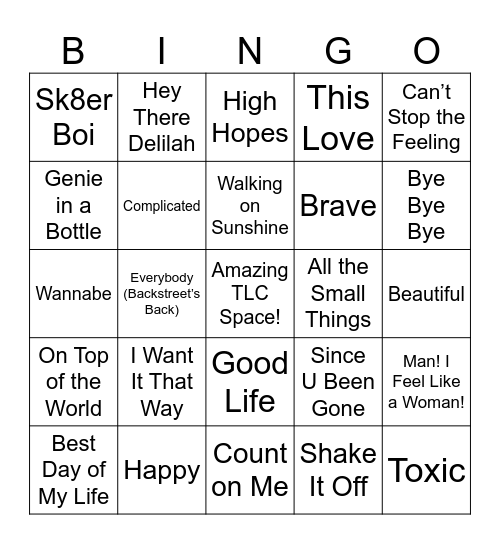 Singo Bingo Card