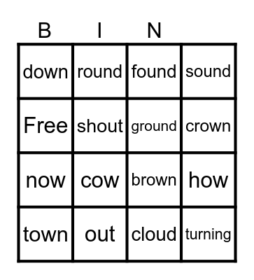 SPELLING TEST 19 Bingo Card