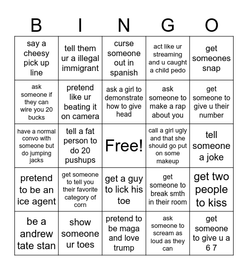 ur double cooked bud Bingo Card