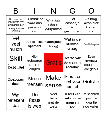 Mnr. 🐑 bingo Card