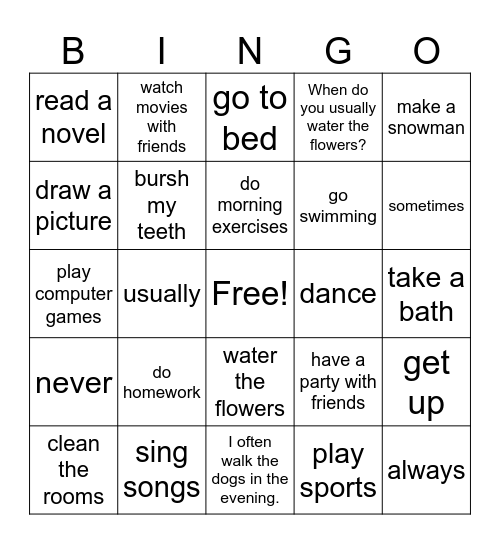 Bingo Card