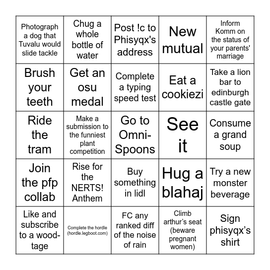 Bingo Card