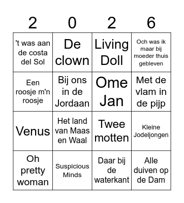 Oosterwolde ronde 1 Bingo Card