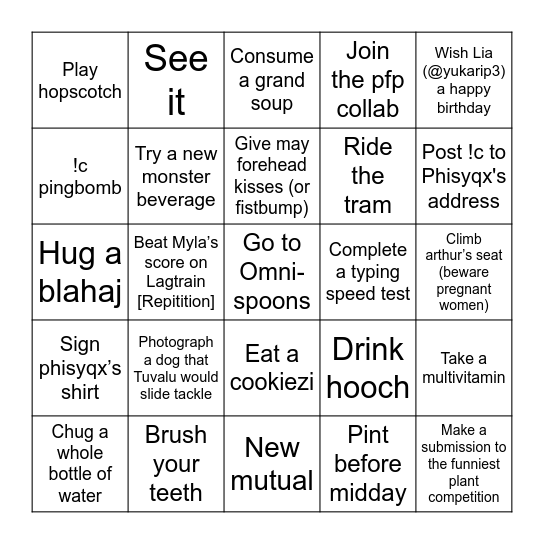 Bingo Card