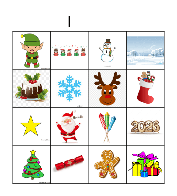 Christmas Bingo Card