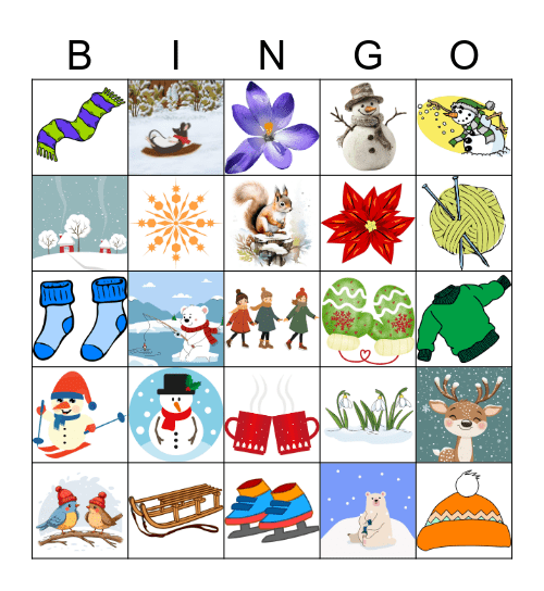 Winter Bingo Card