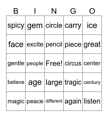 3.4 Review Bingo Card