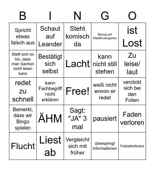 Cedric Bingo 2.0 Bingo Card