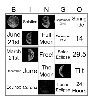 Celestial Dances (CD) Review Bingo Card