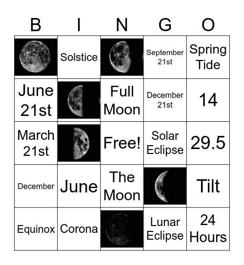 Celestial Dances (CD) Review Bingo Card