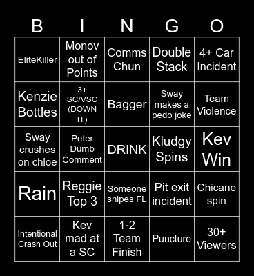 SKG BINGO Card