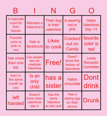 Galentines Bingo Get to Know you Bingo Card