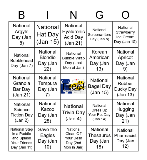 Support Friday Bingo! Bingo Card