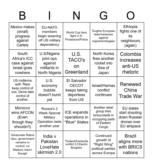 2026 Vibes (Maybe?) Bingo Card