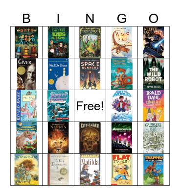 Fantasy and Science Fiction Bingo Card