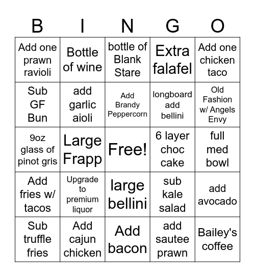 CACTUS SERVER BINGO Card