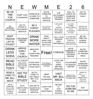 JA(NEW YOU) ARY Bingo Card