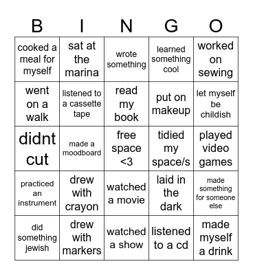 'wasting time' Bingo Card