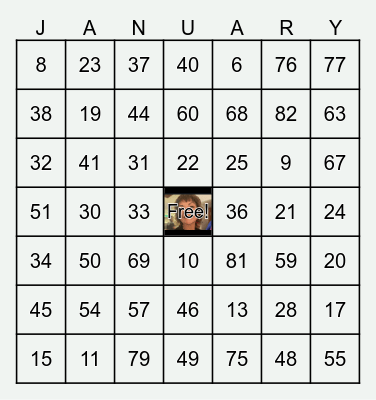 New Year new me...whatevs Bingo Card