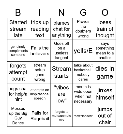 HOLLOW KNIGHT SILKSONG BINGO Card