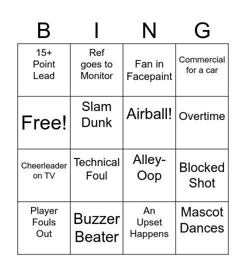 March Madness Tom & Trey Bingo Card