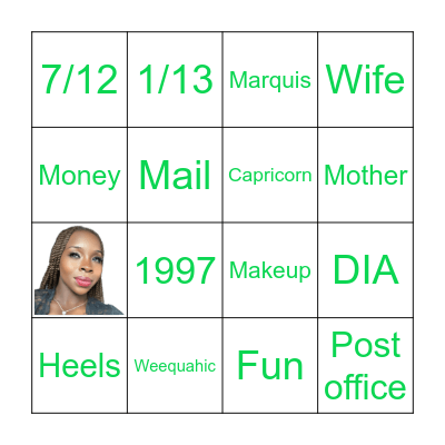 DIA'S BIRTHDAY BINGO Card