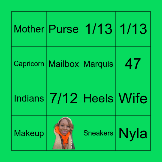 DIA'S BIRTHDAY BINGO Card