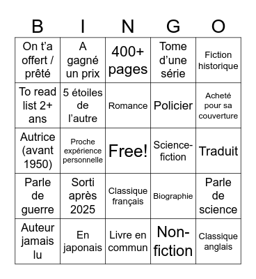 Bingo Lecture 2026 Bingo Card
