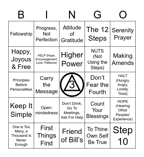 District 9 Bingo Card