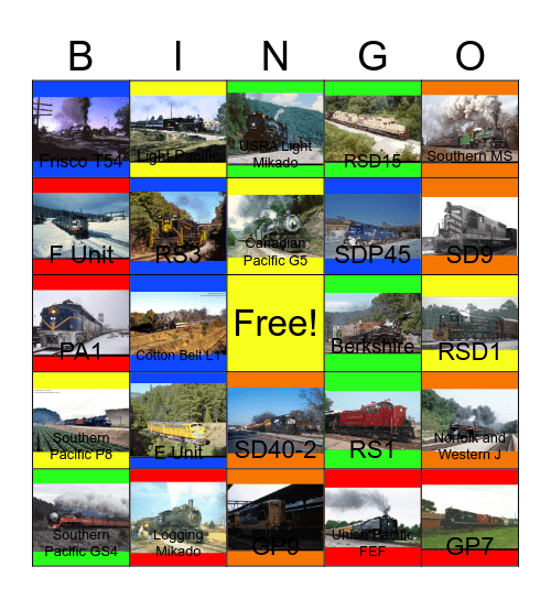 Railroad Museums in the U.S.A that I would like to take a photograph after John will say "Wave Bye Bye to U.S.A Explorer for life" one day Bingo Card