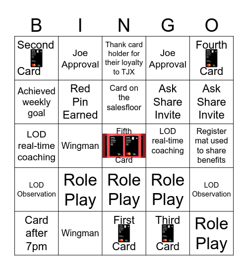 TJX Rewards - Welcome FY 27 Bingo Card