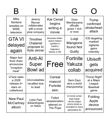 Boop Bingo Card