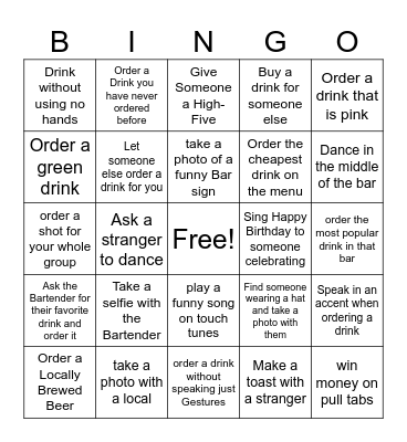 Girls weekend 2026 Bingo Card