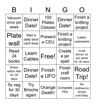 2026 Bingo! Bingo Card