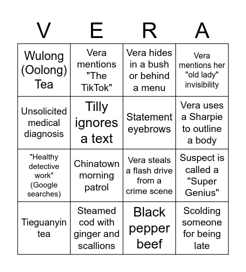Bookclub Bingo Card