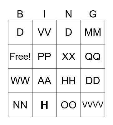 BINGO TIME! Bingo Card