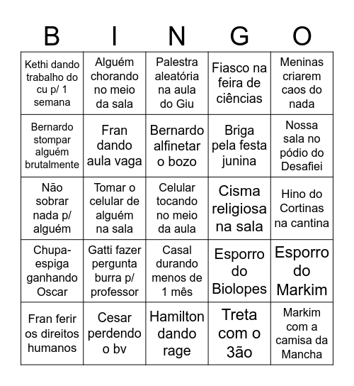 2dão 2026 Bingo Card