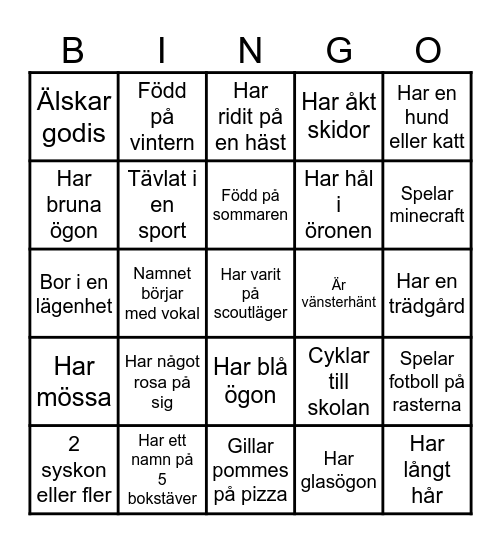 Lära känna Bingo Card
