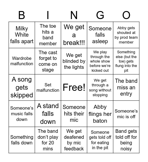 ITW Pit Bingo - Tech Edition Bingo Card
