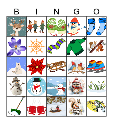 Winter Bingo Card