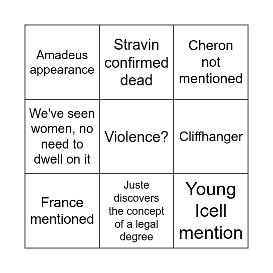 Chapter (8008)5 Bingo Card