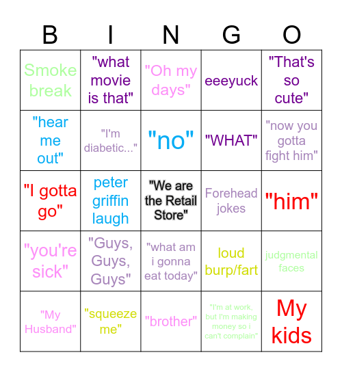 Hope Mills Bingo Card