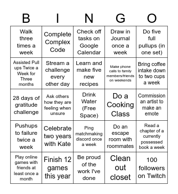 2026 Rebrand Bingo Card