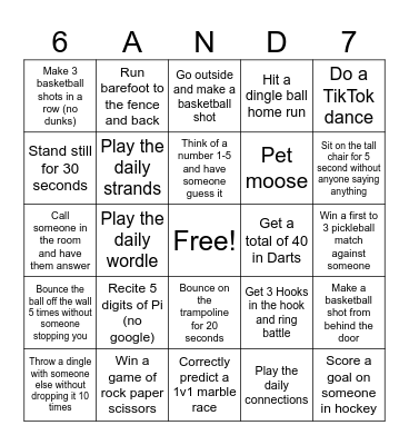 Monroe House Bingo Card