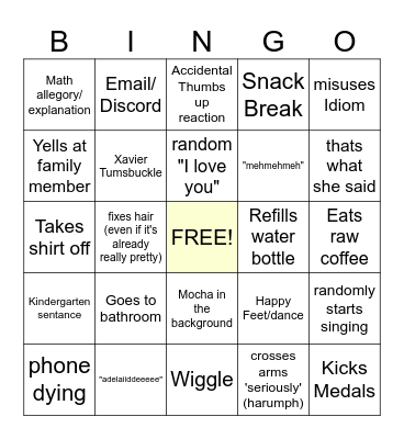 Emir Call Bingo Card